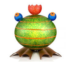 Frog - Outdoor Line - BOROWSKI GLASS at Ocean Blue Galleries