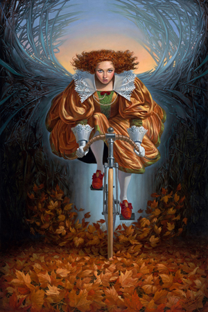 On the Wings of Fall II by Michael Cheval - Ocean Blue Galleries