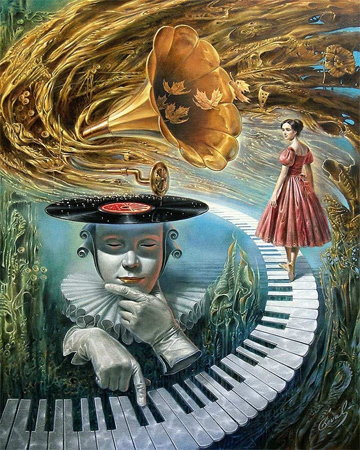 Sounding Silence 3 by Michael Cheval - Ocean Blue Galleries