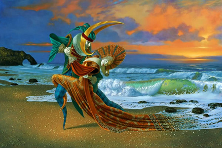 Sunset Tango 2 by Michael Cheval - Ocean Blue Galleries
