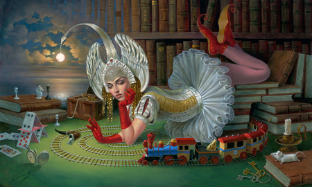 Train Of Thought by Michael Cheval - Ocean Blue Galleries