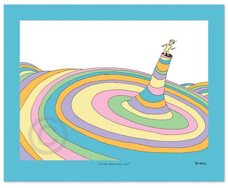 OH THE PLACES YOU'LL GO! COVER ILLUSTRATION Dr. Seuss Illustration Ocean Blue Galleries