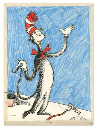 THE CAT THAT CHANGED THE WORLD Dr. Seuss Illustration Ocean Blue Galleries