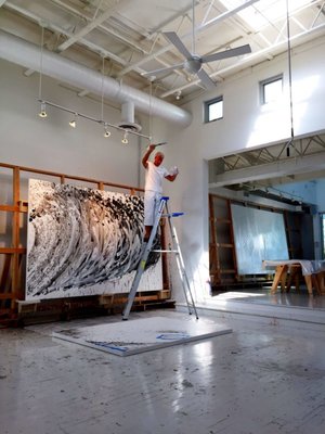 Tom Everhart in his Venice Studio