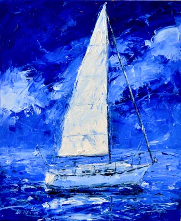 Cobalt Sky Wendy Norton Art Ocean Blue Galleries