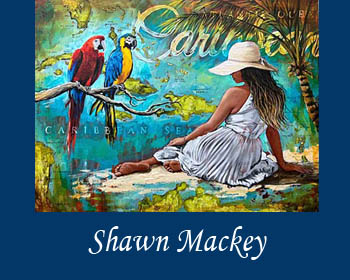 Shawn Mackey Artworks at Ocean Blue Galleries