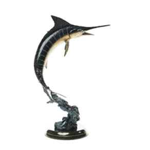 Marlin by Wyland - medium size bronze sculpture