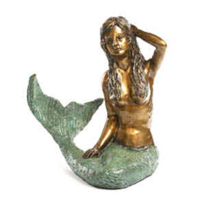 Mermaid by the Sea by Wyland – medium size bronze sculpture Mermaid by the Sea by Wyland - medium size bronze sculpture