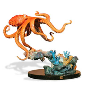 Octopus Reef by Wyland – medium size bronze sculpture Octopus Reef by Wyland - medium size bronze sculpture