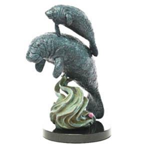 Sea Cows by Wyland - bronze sculpture