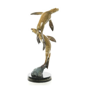 Sea Lions Dance by Wyland – medium size bronze sculpture Sea Lions Dance by Wyland - medium size bronze sculpture