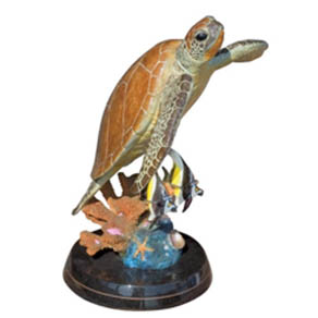 Sea Turtle Flight by Wyland – medium size bronze sculpture Sea Turtle Flight by Wyland - medium size bronze sculpture