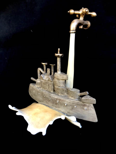 Ship Happens - Sculpture by Paul Lotz