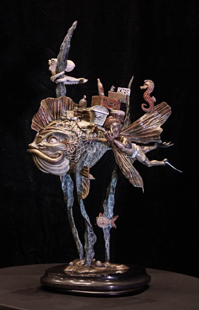 Spirit of Calypso - Sculpture by Paul Lotz