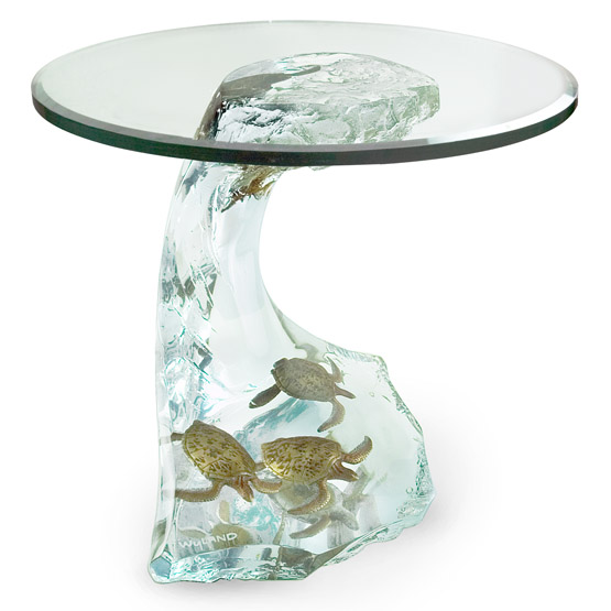 Turtle Wave Table - Wyland Lucites