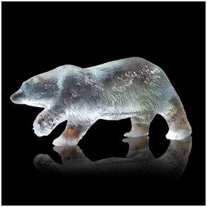 Polar Bear Sea - Wyland lucite sculpture