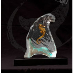 sea horse sea – Wyland lucite sculpture Sea Horse Sea - Wyland lucite sculpture