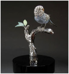 Budgie Parakeet by Clarity Brinkerhoff at Ocean Blue Galleries