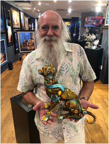 Nano Lopez with Sculpture Eeighteen Nano Lopez with Sculpture Eighteen