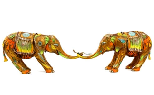 Twins (medium) Nano Lopez sculpture at Ocean Blue Galleries