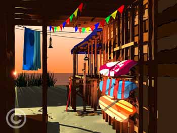 Carolina Surf Shack by Stephen Harlan for sale