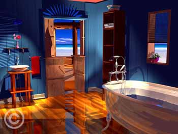 Rinse Off the Salt by Stephen Harlan at Ocean Blue Galleries