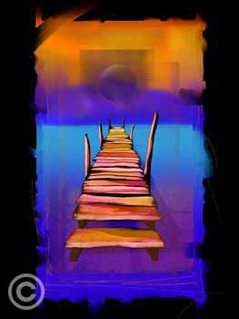 Sanibel Sunset by Stephen Harlan at Ocean Blue Galleries