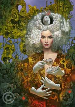 Follow the rabbit by Michael Cheval at Ocean Blue Galleries