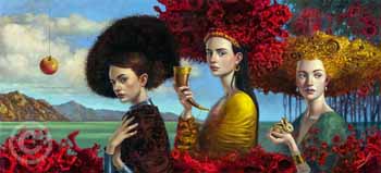 Judgement of Paris by Michael Cheval at Ocean Blue Galleries