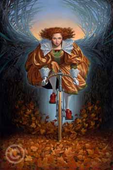 On the Wings of-Fall II by Michael Cheval at Ocean Blue Galleries