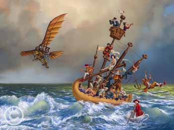 Ship of Fools by Michael Cheval at Ocean Blue Galleries