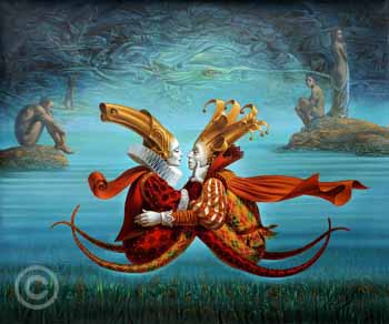 Souls of Love 2 by Michael Cheval at Ocean Blue Galleries
