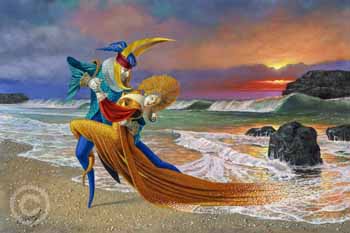 Sunset Tango III by Michael Cheval at Ocean Blue Galleries