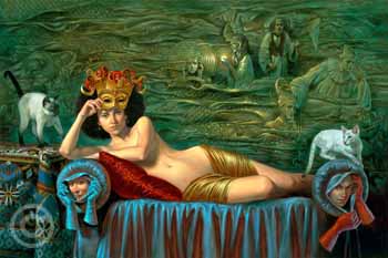 The Night Of Languish Expectations by Michael Cheval at Ocean Blue Galleries