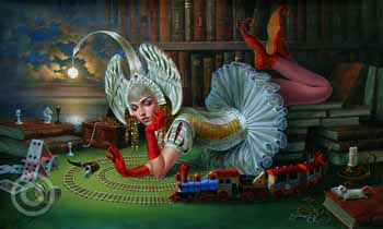 Train Of Thought by Michael Cheval at Ocean Blue Galleries