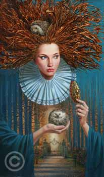 Uncombed Thoughts by Michael Cheval at Ocean Blue Galleries