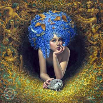 Wallflower by Michael Cheval at Ocean Blue Galleries