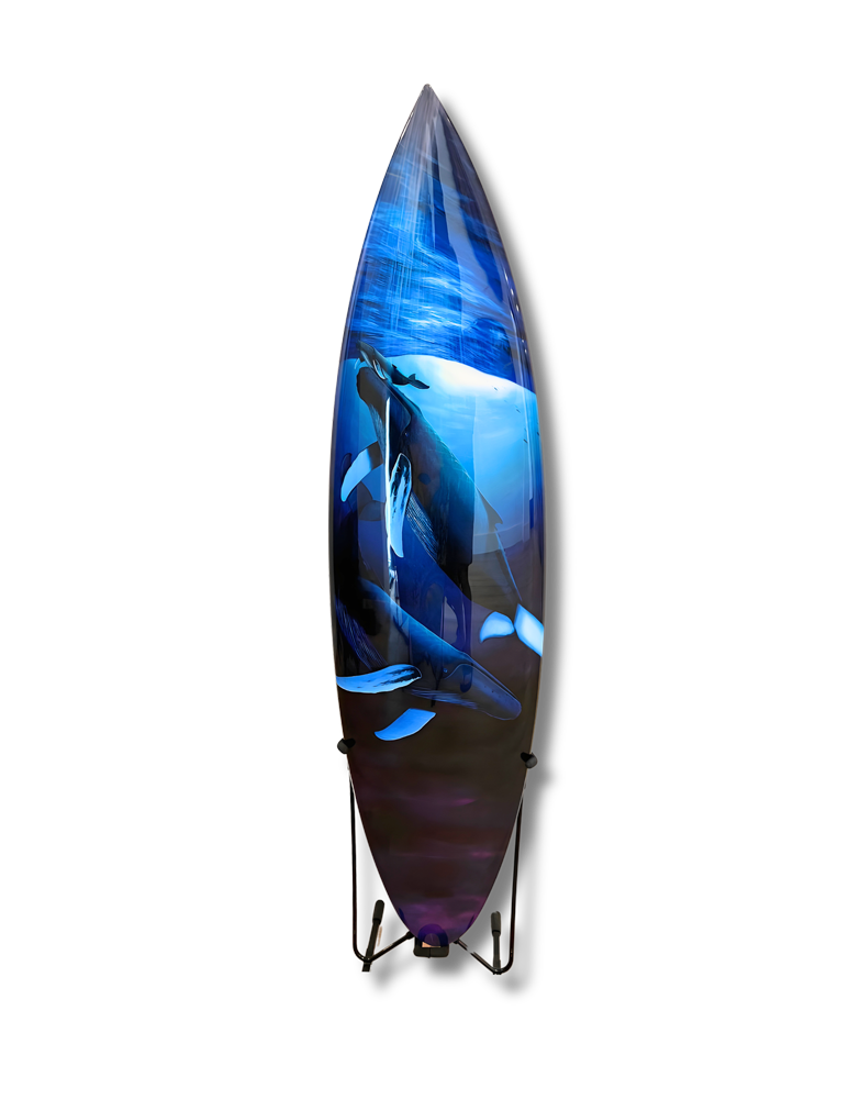 First Breath Portal Surfboard by Wyland